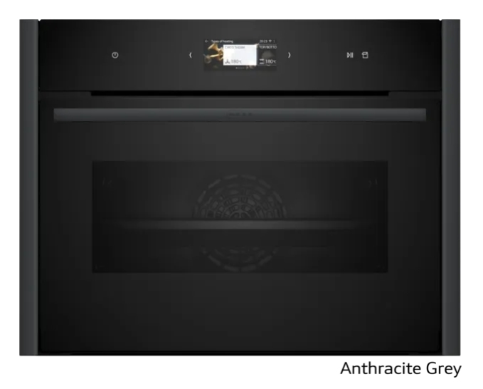 Kompakt dampovn til indbygning 60 x 45 cm Flex Design - Neff N90 - Anthracite Grey